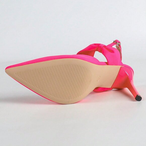 Hot Pink Sexy Women's Pointed Toe High Heels - Picture 6 of 6